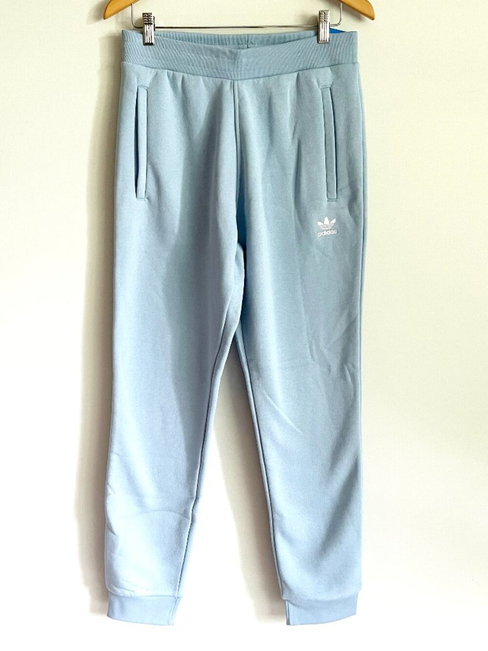 Adidas Originals Sweatpants Sz Medium Essentials Jogger Light Blue Slim Fit NWT